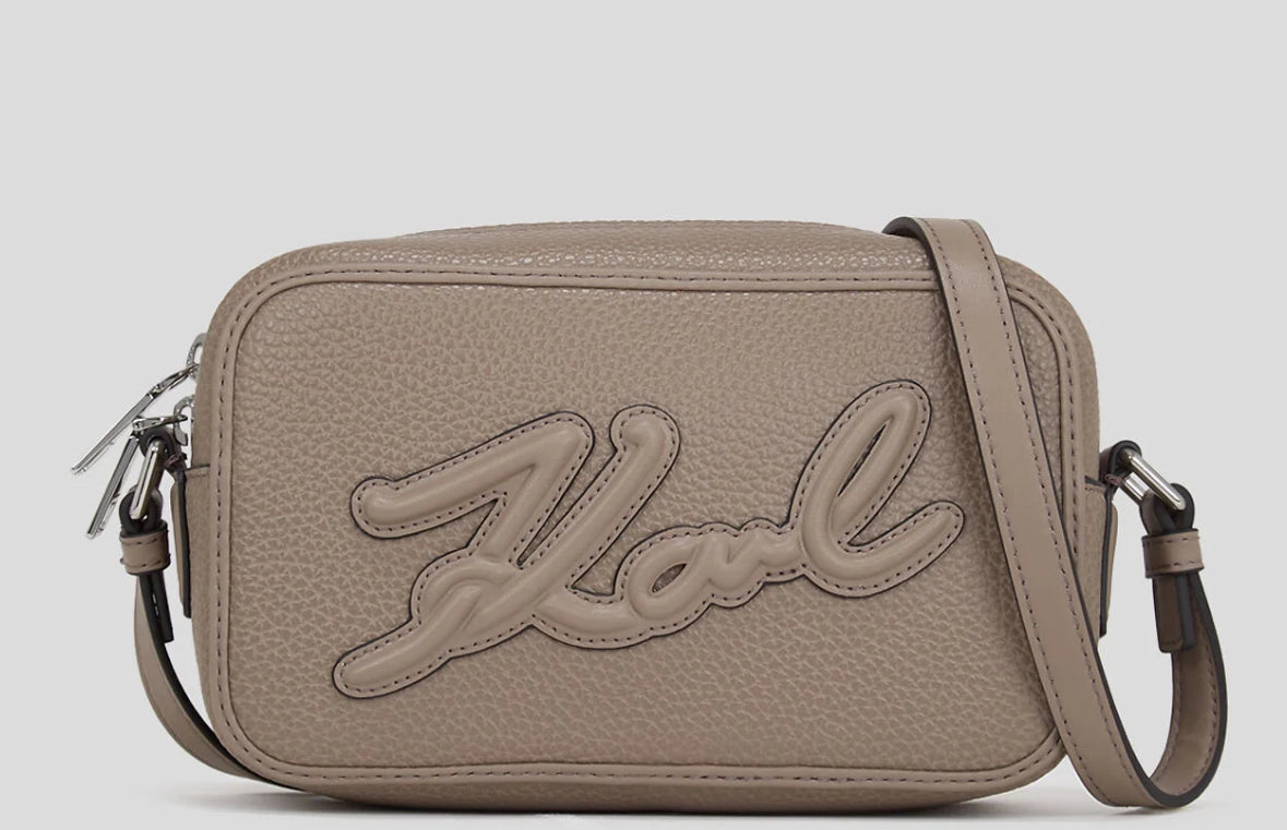 SAC CAMÉRA EN CUIR GRAINÉ K/SKUARE Karl Lagerfeld