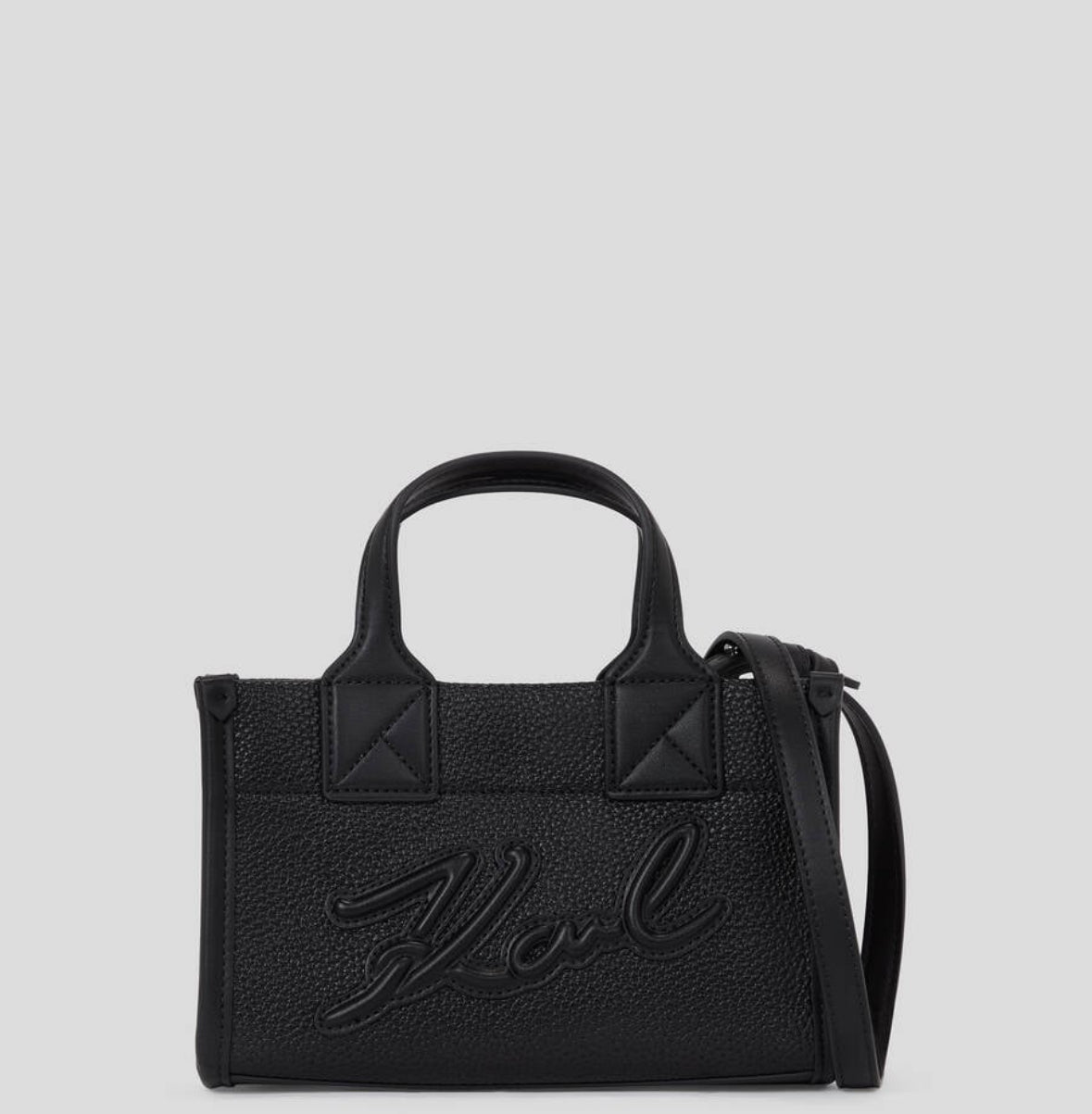 PETIT CABAS EN CUIR GRAINÉ K/SKUARE Karl Lagerfeld