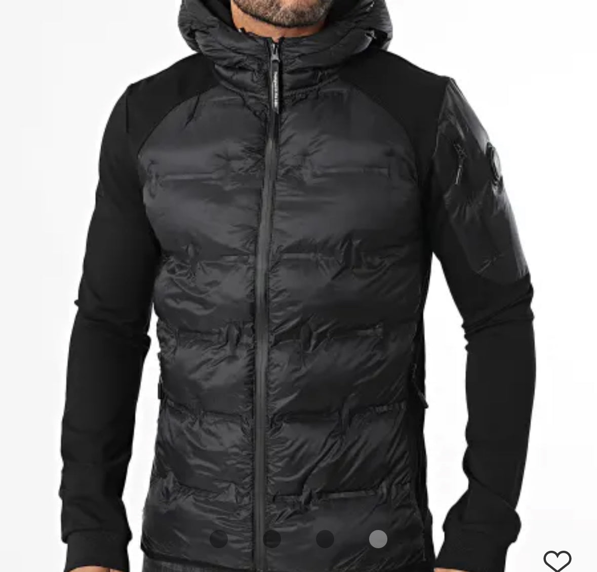 Veste Capuche Zippée Isère Noir