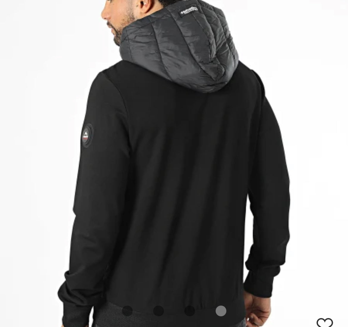 Veste Zippée Capuche Courchevel Noir