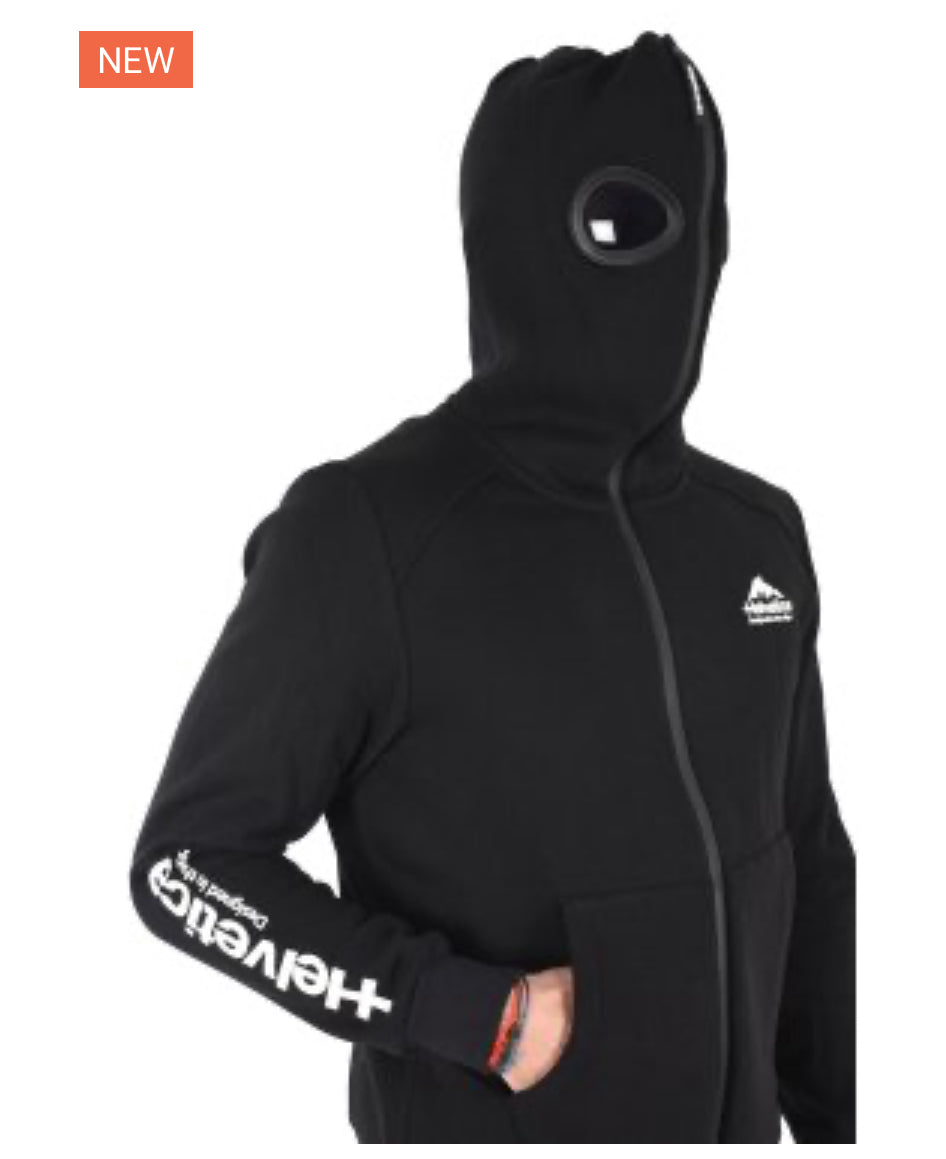 Sweat à capuche zipé Helvetica