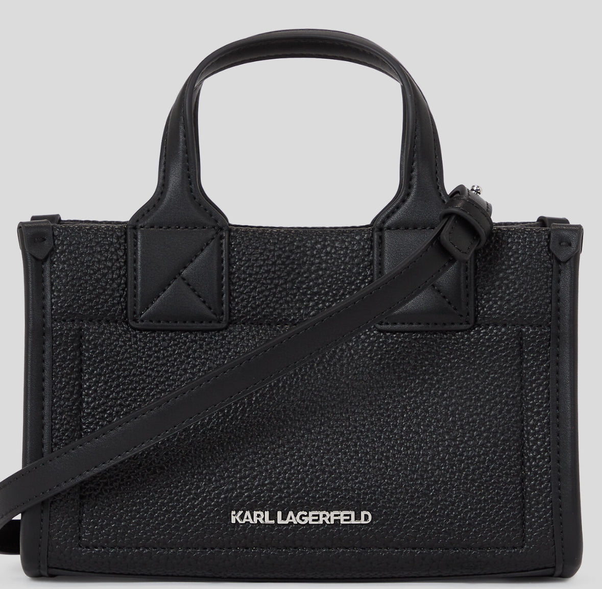 PETIT CABAS EN CUIR GRAINÉ K/SKUARE Karl Lagerfeld