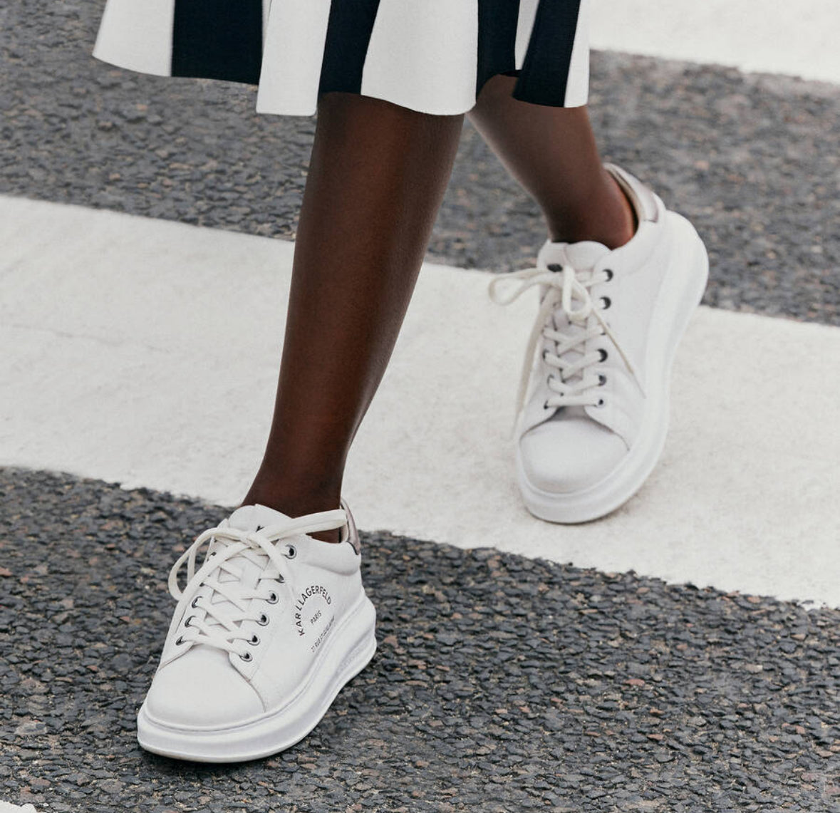 BASKETS À LOGO KAPRI RUE ST-GUILLAUME Karl Lagerfeld