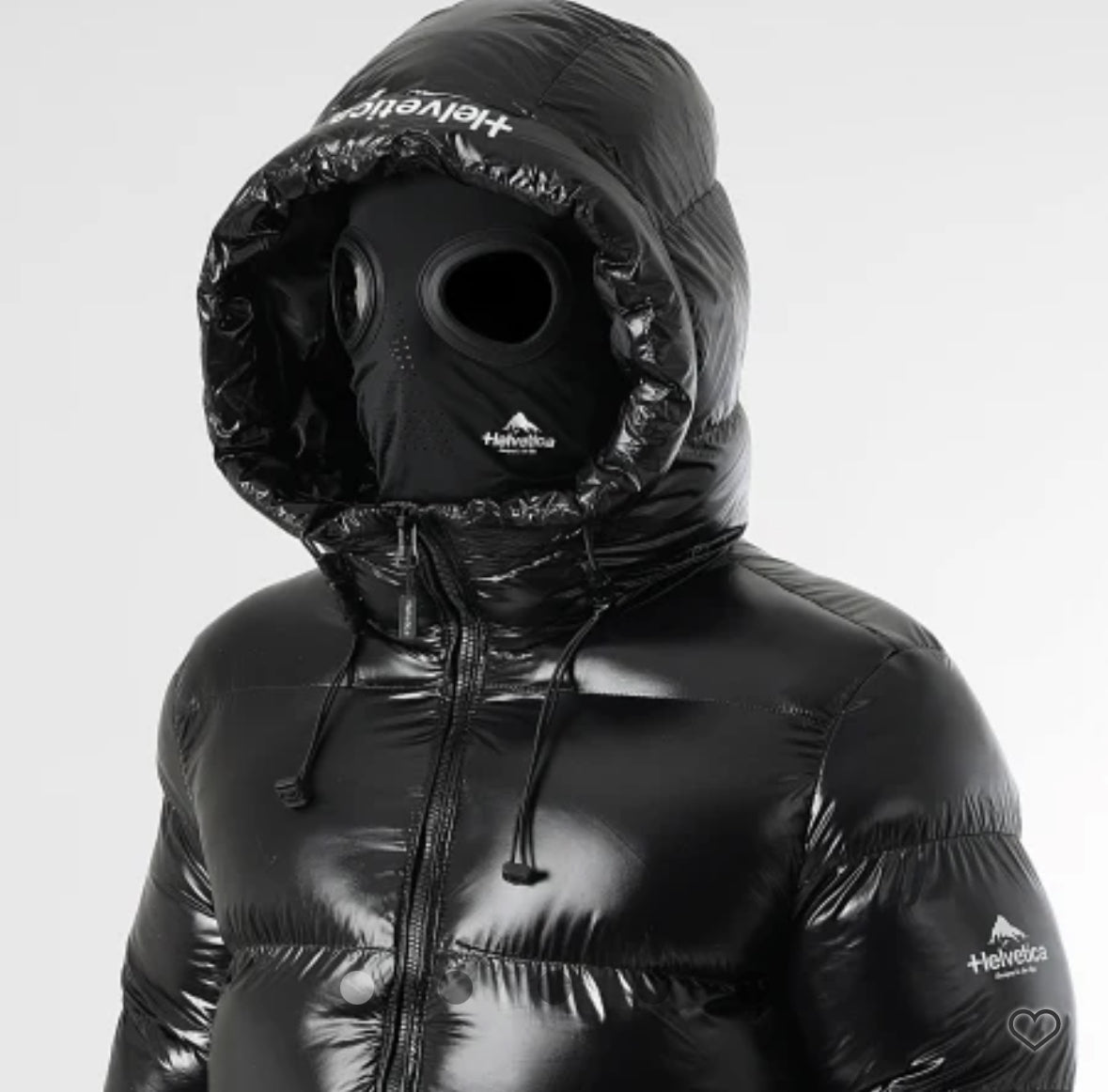 Doudoune Helvetica cosmos noir