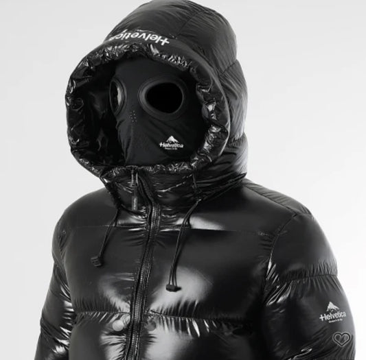 Doudoune Helvetica cosmos noir