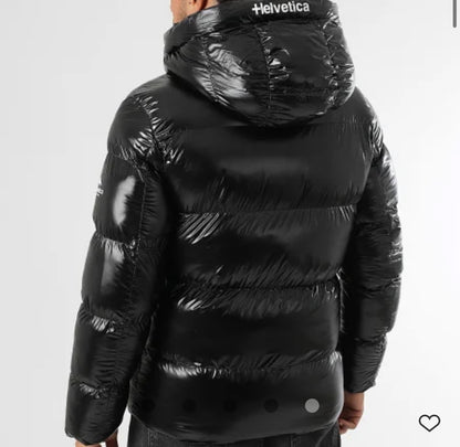 Doudoune Helvetica cosmos noir