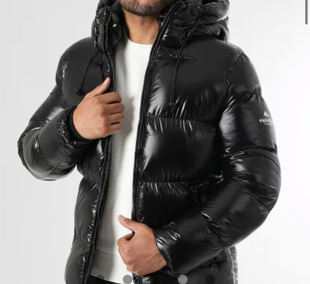 Doudoune Helvetica cosmos noir