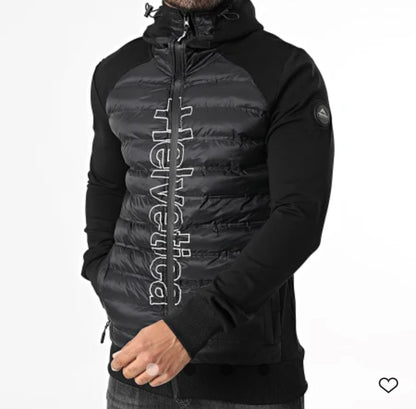 Veste capuche zipé Helvetica