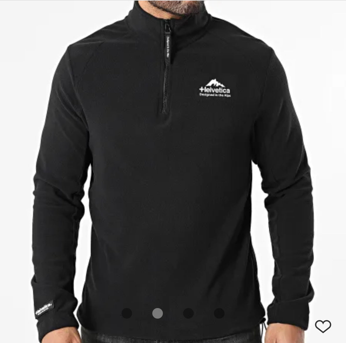 Sweat Polaire Col Zippé 11 Polar Noir