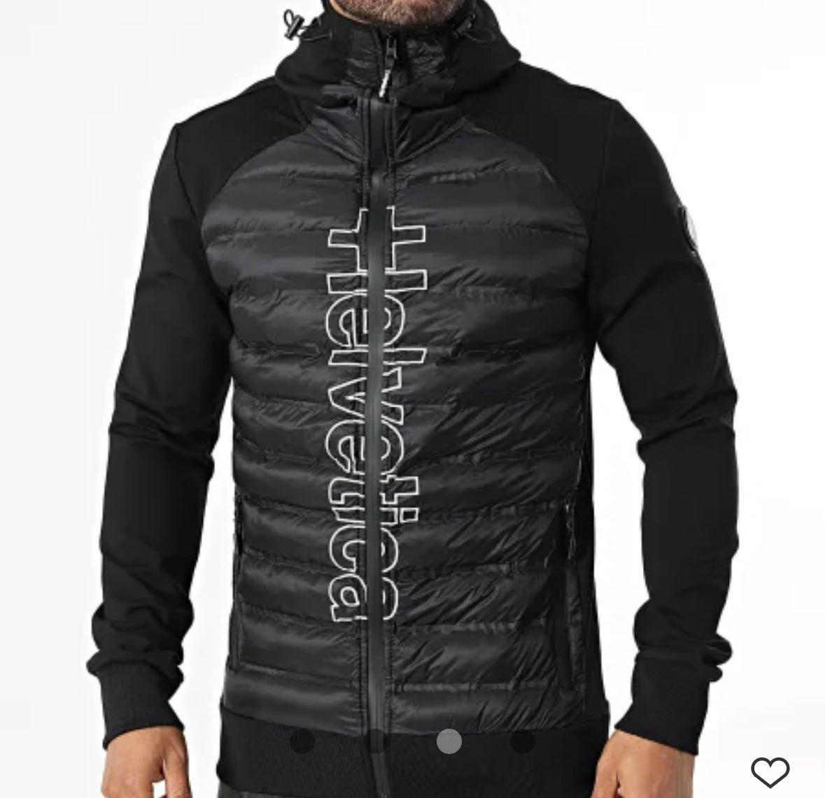 Veste capuche zipé Helvetica