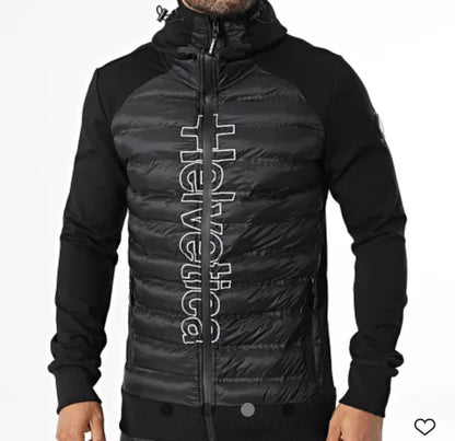 Veste capuche zipé Helvetica