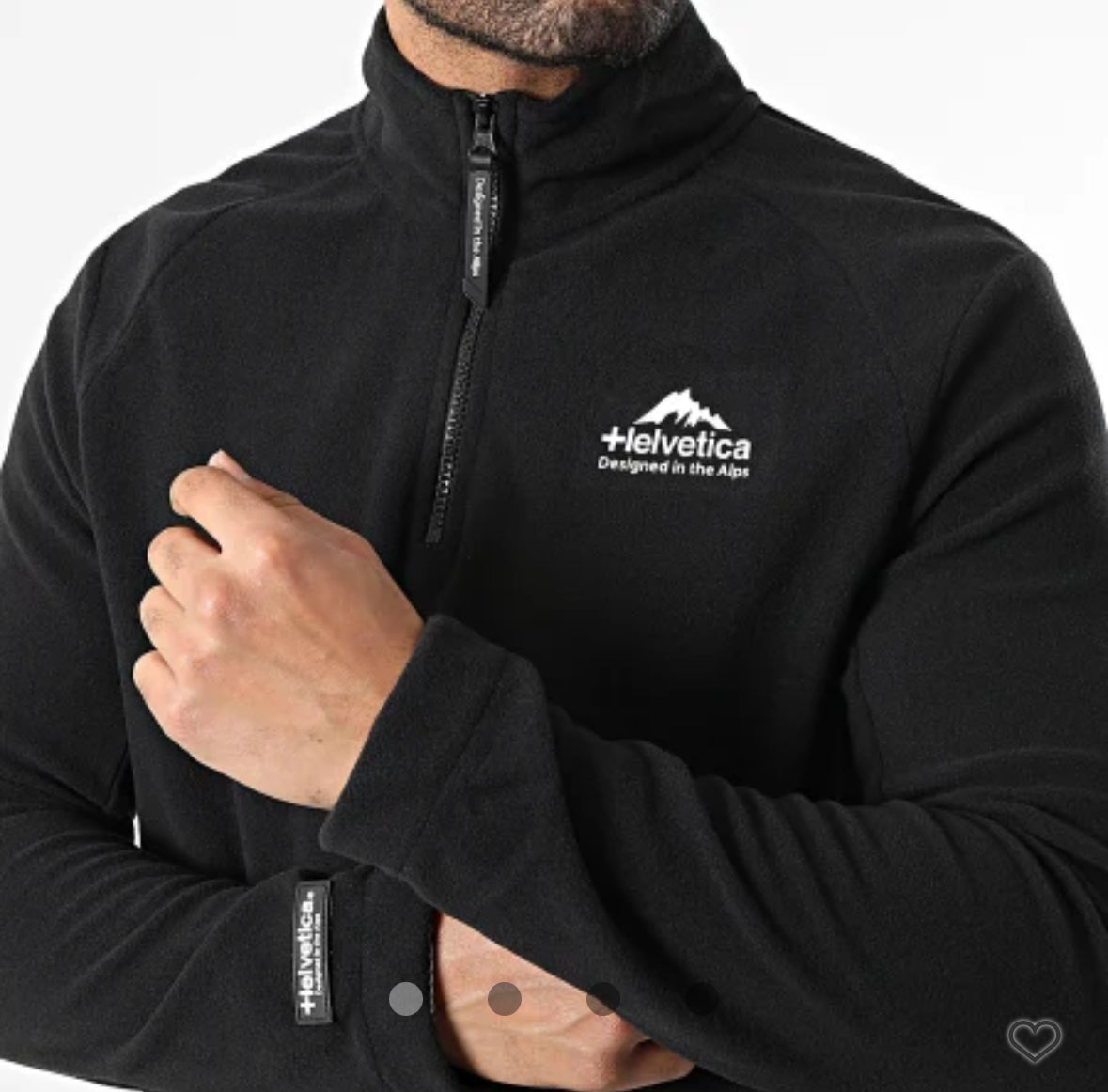 Sweat Polaire Col Zippé 11 Polar Noir