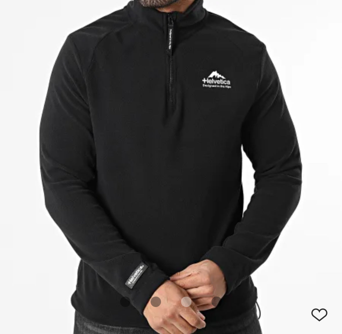 Sweat Polaire Col Zippé 11 Polar Noir